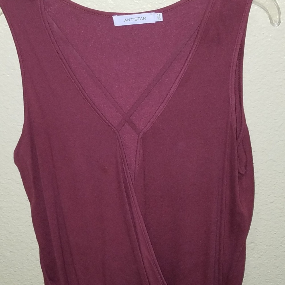 Cute Blouse -Rusty Wine Color
